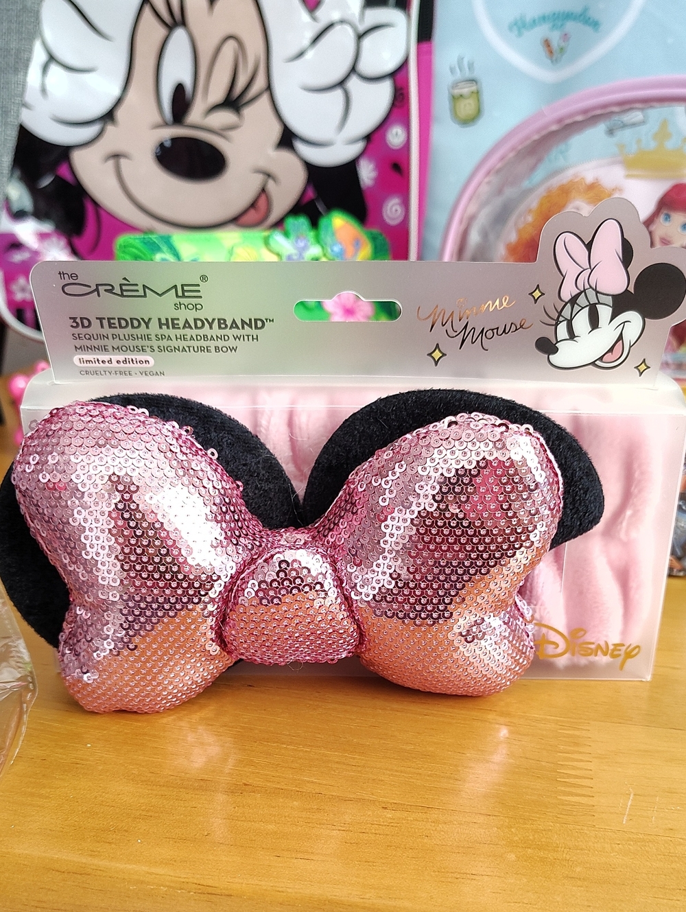 NWT Creme Shop Disney 3D Teddy Headband